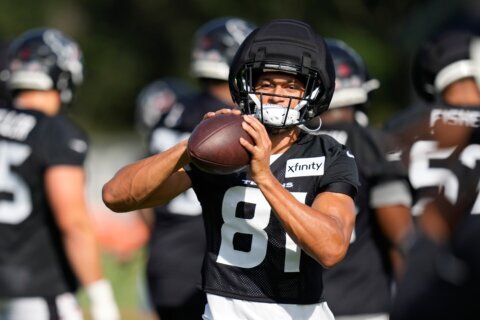 Texans receiver Jayden Higgins is out for the season with a torn ACL, AP source says