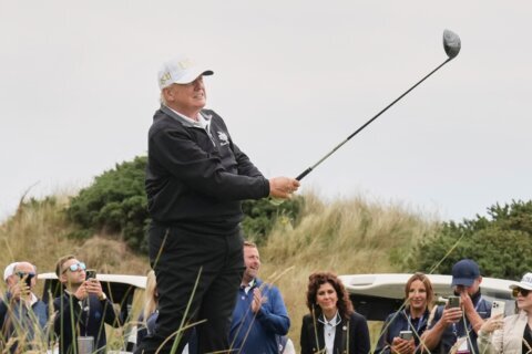 Trump is heading to his golf course in Ireland to watch the Irish Open golf tournament next month