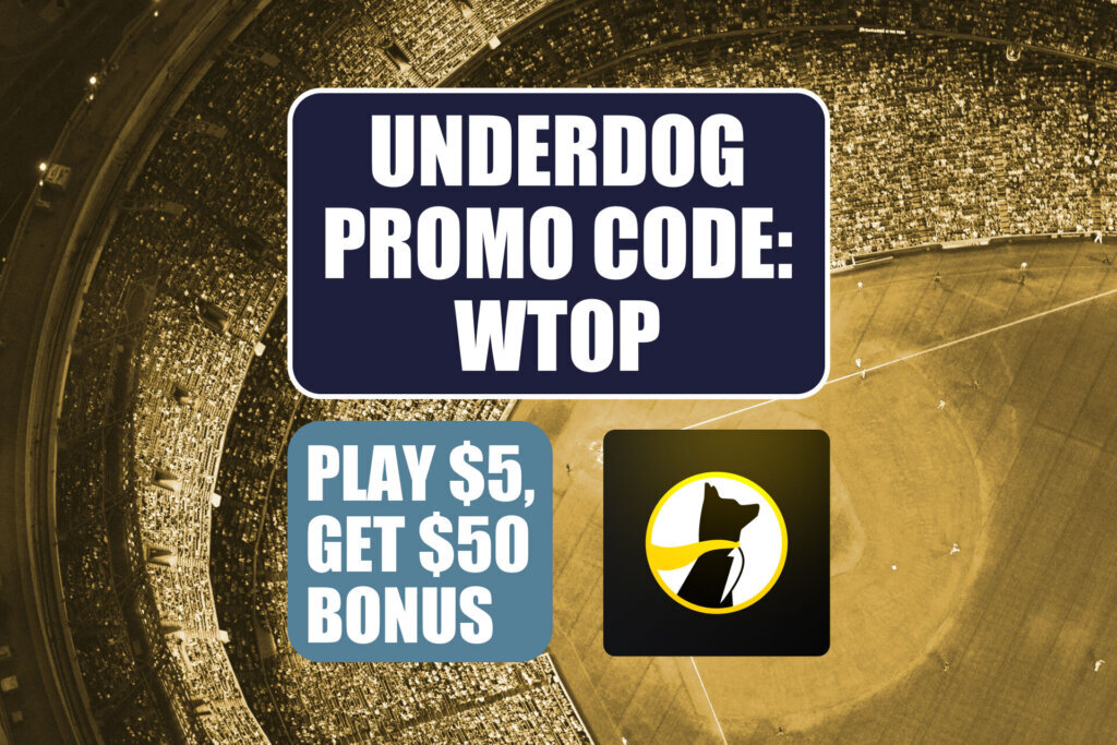 Underdog Promo Code WTOP: Play $5, Get $50 Bonus For MLB Friday, NFL Preseason Games