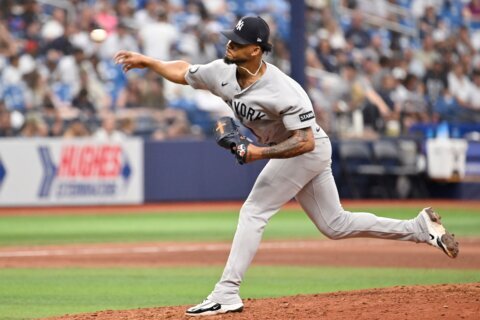 Pirates acquire former All-Star reliever Camilo Doval from the Yankees, AP source says