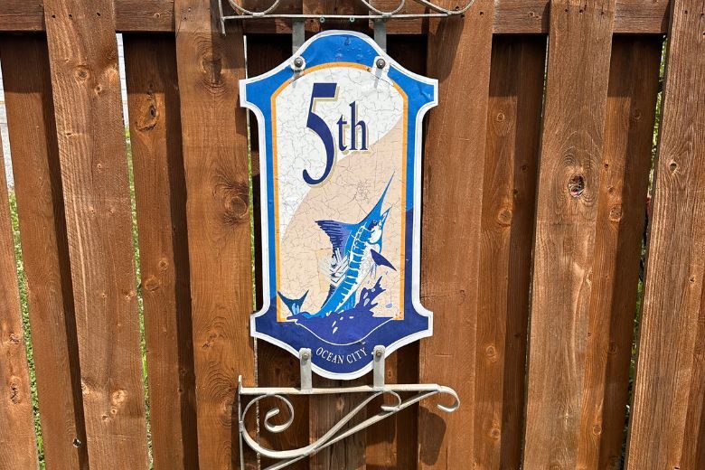 The 5th Street boardwalk street sign is up for auction.