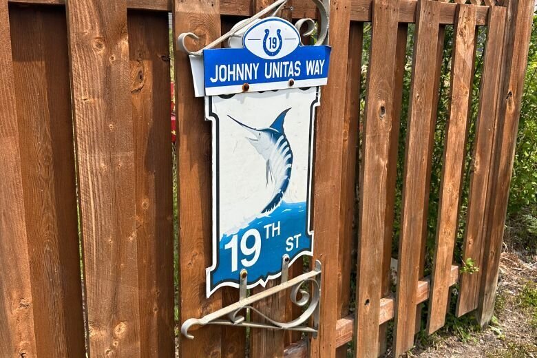 The boardwalk sign that sat at 19th Street, also known as Johnny Unitas Way, is up for auction.